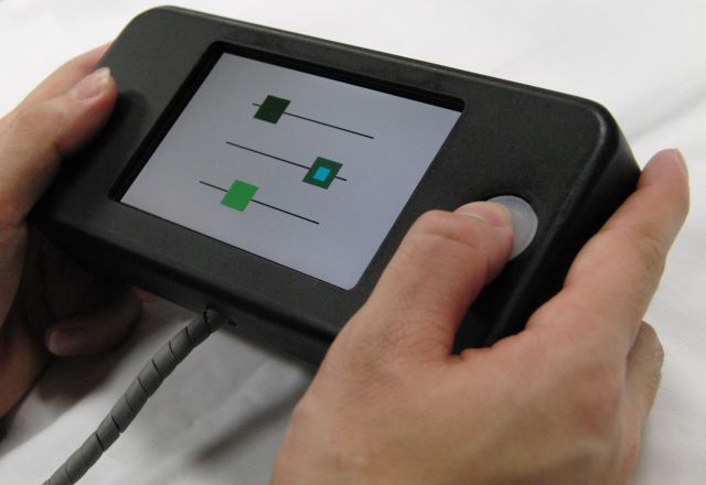 Vib-Touch: 指先による仮想能動触を利用した触力覚インタラクション