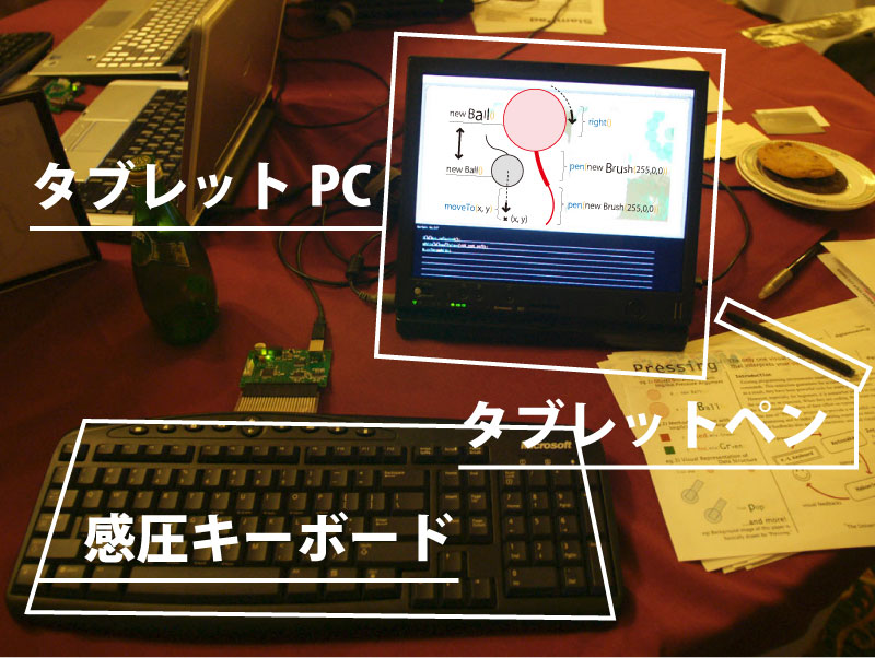 Pressing: 打鍵の強さで出力が変わるビジュアルインタプリタ