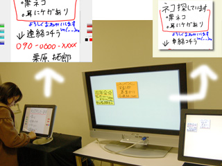 提示情報量の異なるディスプレイを併用した 「情報交換の場」としての電子掲示板の提案