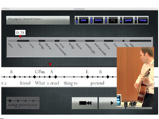 Song Prompter: 歌詞とコードをスクロール表示するインタラクティブ演奏支援システム