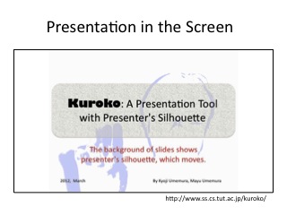 Kuroko:話者シルエットを活用するプレゼンツール (074)