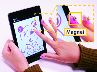 マグネイル: 爪装着型磁石を用いたインタラクション (072)